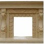 Sandstone fireplace